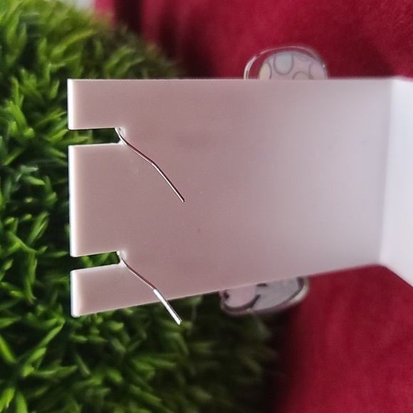 RABBIT EASTER EARRINGS Easter bunny & eggs themed dangle acrylic earrings NWT - Picture 3 of 4